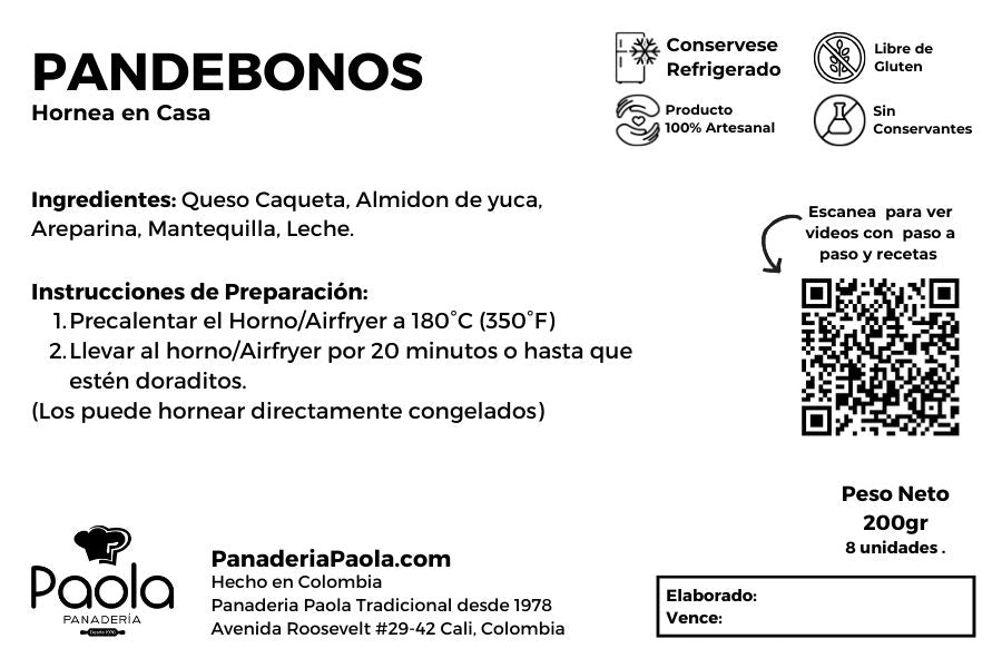 Pandebonos Congelados