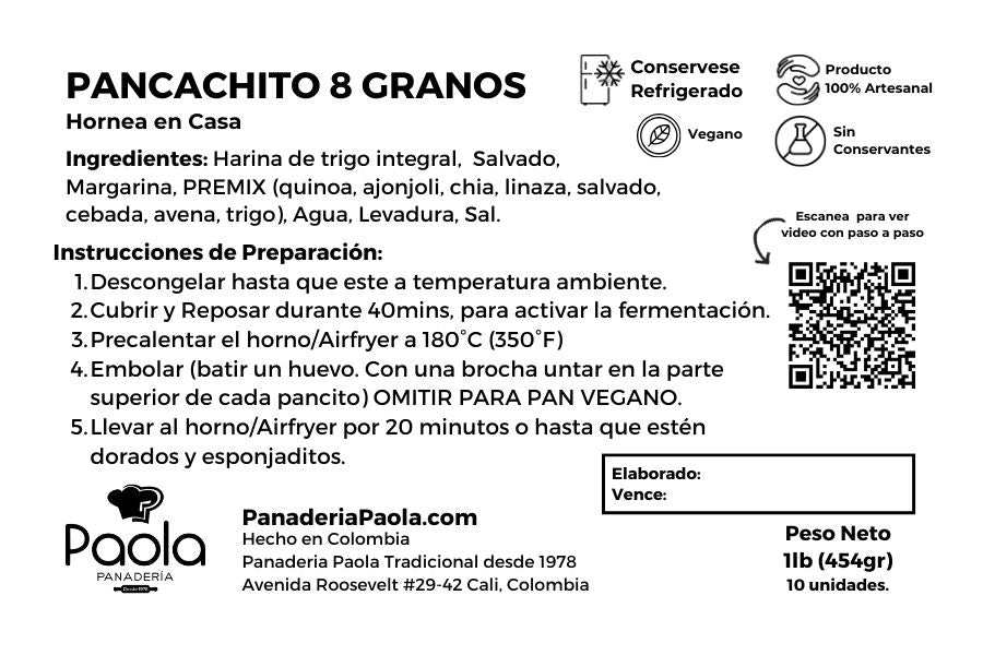 Pancachitos 8 granos congelados