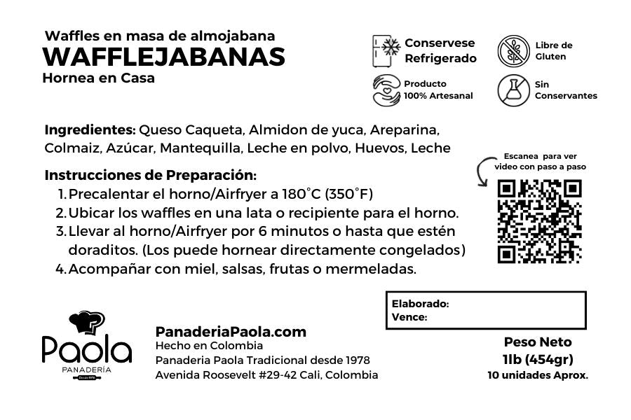 Waffles de Almojabana Congelados
