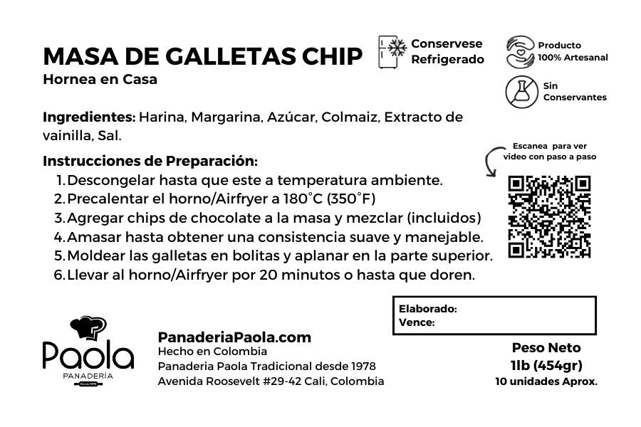 Masa de Galleta Chips