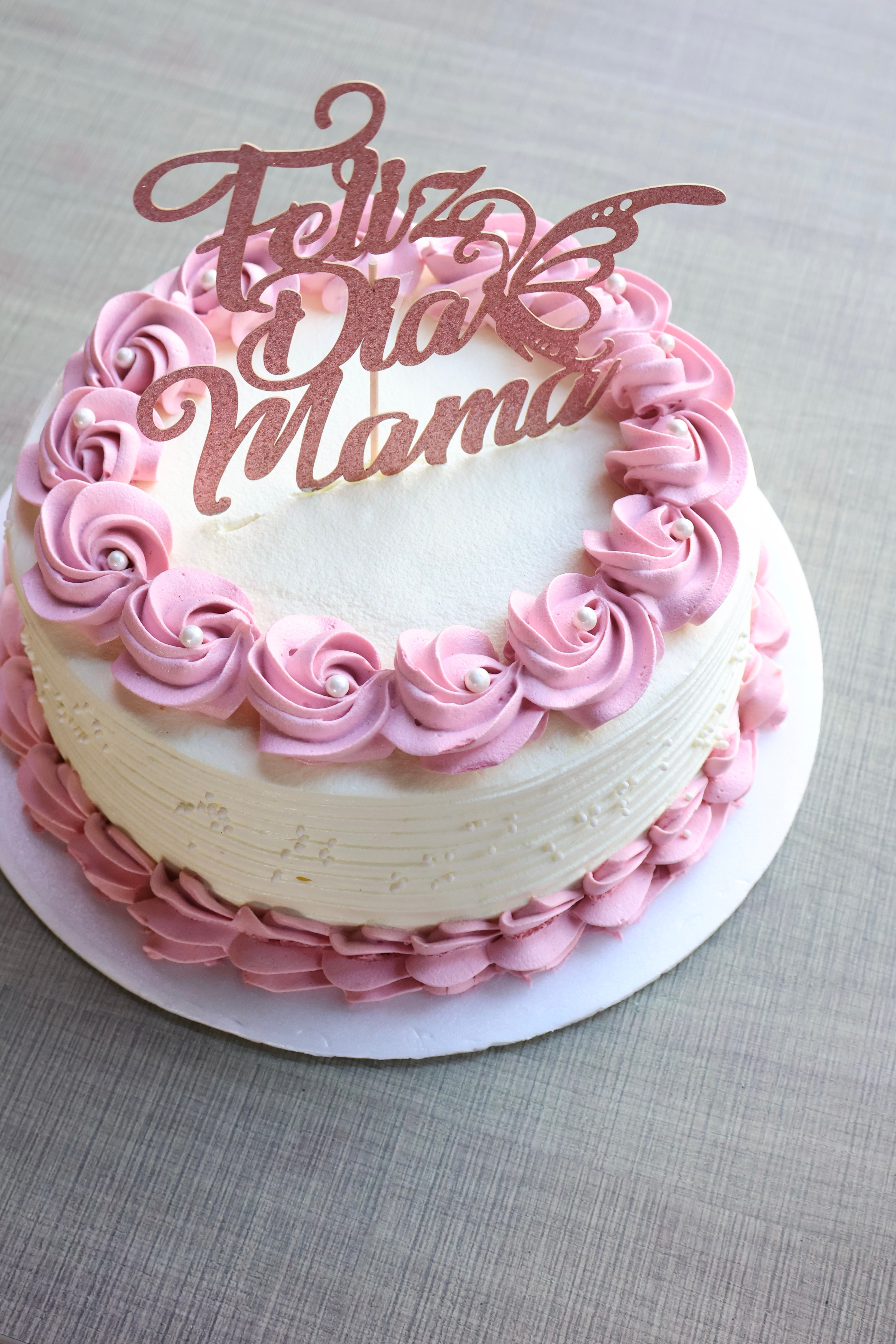 TORTA DIA DE LA MADRE LETRERO FELIZ DIA