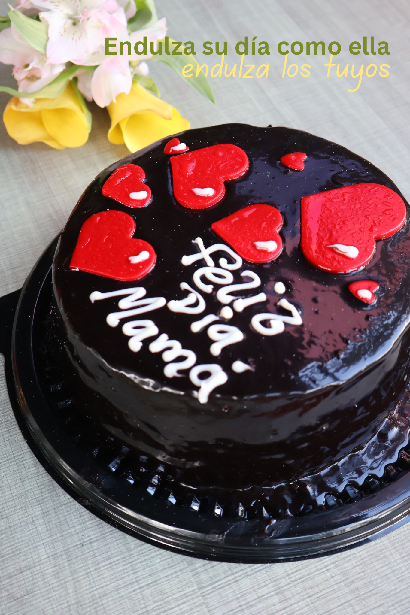 TORTA DIA DE LA MADRE DE TRUFA DE CHOCOLATE