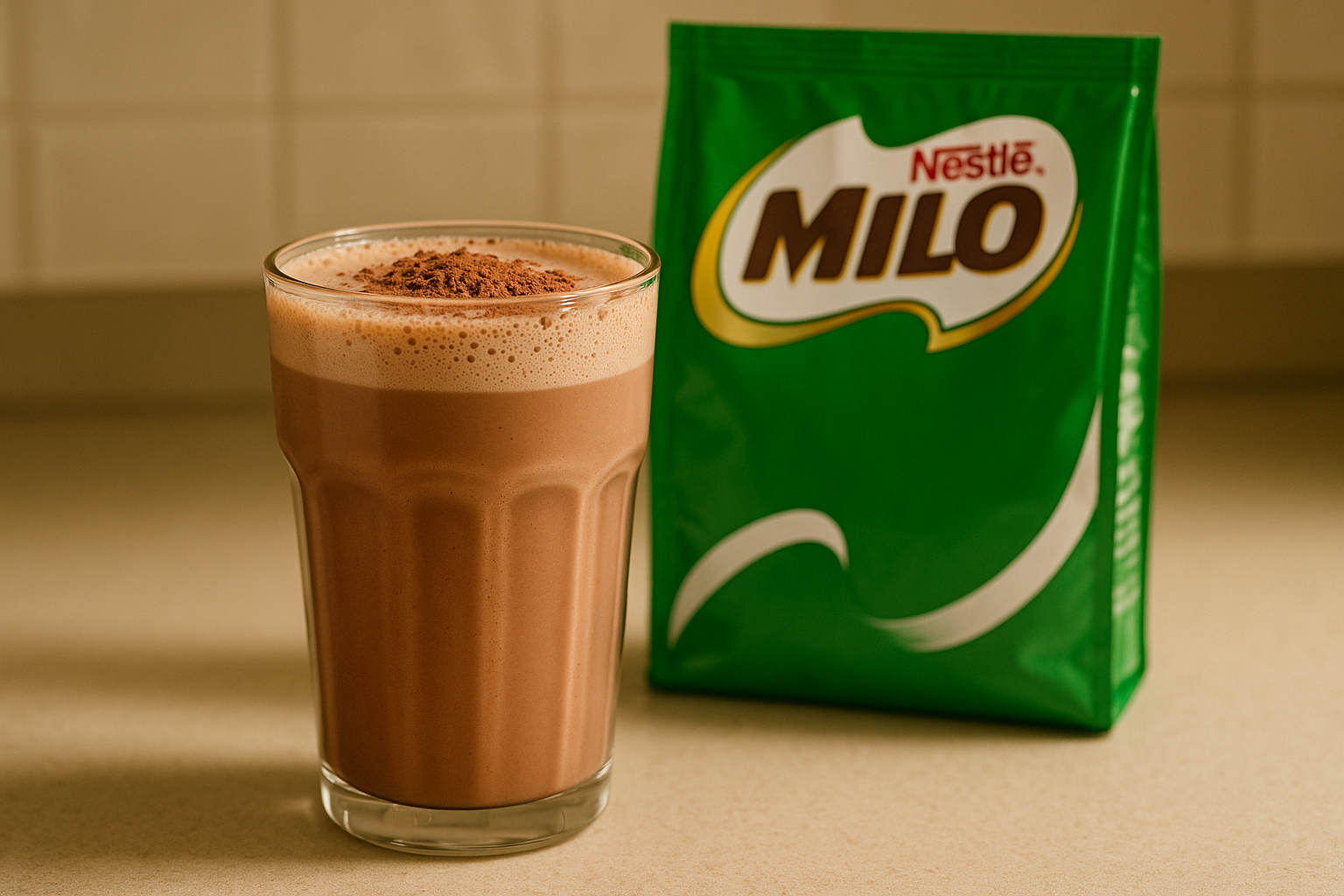 bebida de chocolate MILO, de nestle