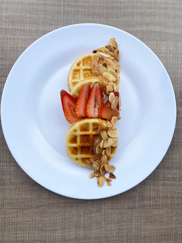 Waffle de pandebono y arequipe