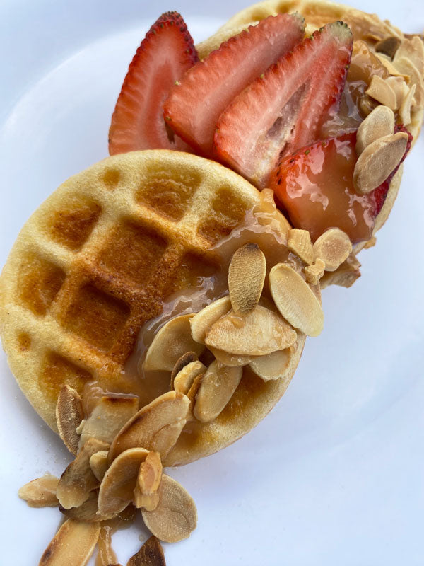 Waffle de pandebono y arequipe