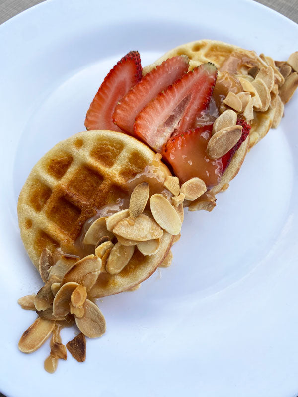 Waffle de pandebono y arequipe