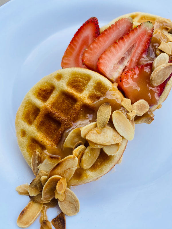 Waffle de pandebono y arequipe